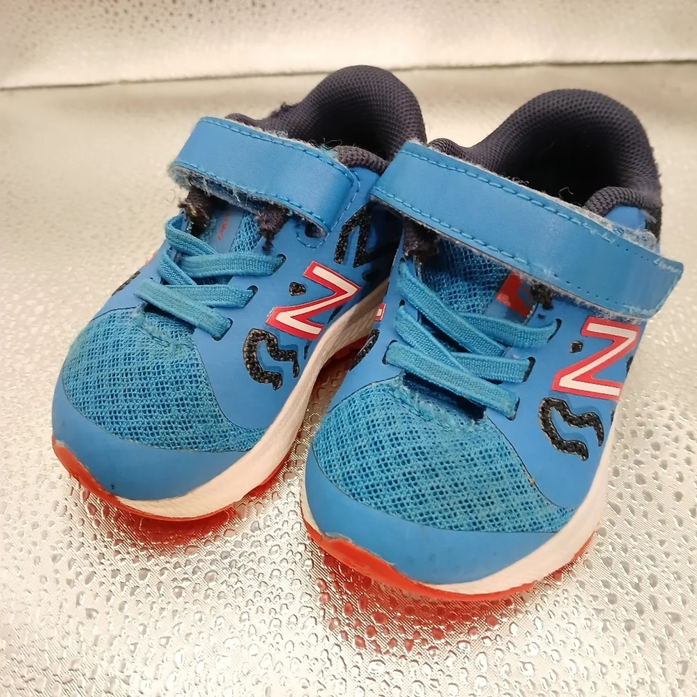 New Balance Kids Blue and Red Shoes